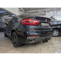 Фаркоп Уникар на BMW X6 2015-2019 (F16) пакет М без подрезки бампера Арт. 27937E