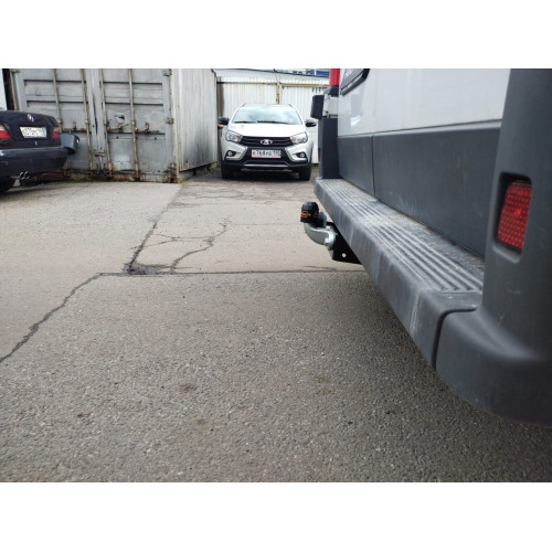 Фаркоп Лидер Плюс на FIAT Ducato 2006–  Арт. P107-F (кузов 250, L1,L2,L3) (от центра заднего колеса до края заднего бампера 1015мм)