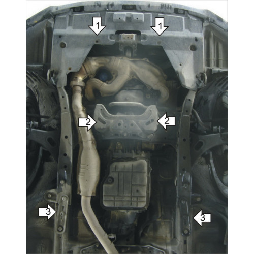 Защита Картера двигателя, КПП MOTODOR для Subaru Legacy 2009-2015, Сталь 2 мм - Арт. 2221