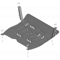 Защита Картера двигателя, КПП MOTODOR для JAC JS6 2022- (I), Сталь 2 мм - Арт. 78302
